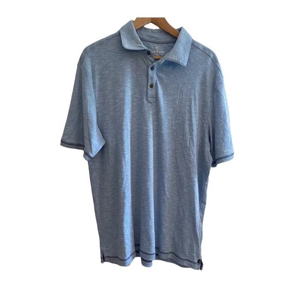 Nat Nast Other - NAT NAST Luxury Originals Mens blue Polo Casual Short Sleeve Shirt Size Large